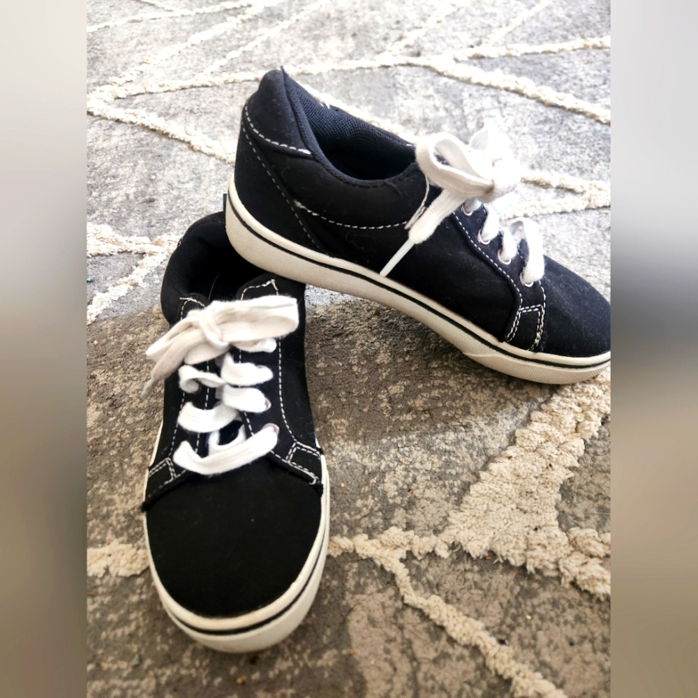 Wonder Nation Kids Black Sneakers